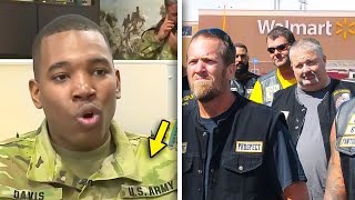 Evil Man Disrespects Veteran in Walmart Then Bikers Suddenly Appear and Do the Unthinkable [upl. by Yrrad]