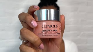 NEW LAUNCH Clinique Moisture Surge 100H now with SPF 25 ☀️ Hydration 🤝 SPF leaving no white cast [upl. by Ayeki]