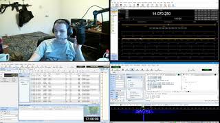 PSK31 Set up  Working stations on The FTDX10 [upl. by Aicelaf]