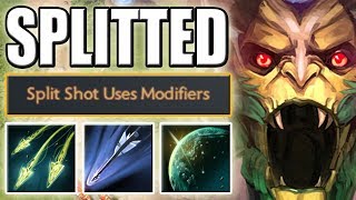 Split Shot  Marksmanship Aghs Upgrade SUPER SPLIT  6 ARROWS Dota 2 Ability Draft [upl. by Yovonnda]