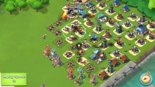 HQ 16 amp 17 HAMMERMAN DEFENSE LAYOUT  BOOM BEACH [upl. by Attekram208]