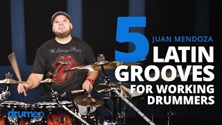 5 Latin Grooves Every Drummer Should Know Juan Carlito Mendoza [upl. by Arabeila]