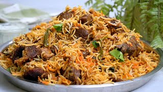 طبخ رز برياني مع اللحم أطيب أسهل وصفة Cooking Easy Meat and Rice Biryani [upl. by Asseniv460]