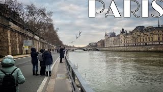 🇫🇷PARIS WALK IN PARIS quotSEINE RIVER WALKquot EDITED VERSION 04FEBRUARY2023 [upl. by Nahtahoj]