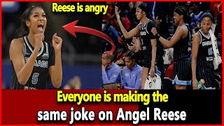 Everyone is making the same joke on Angel Reese Wnba Top News Today [upl. by Sirtimed]