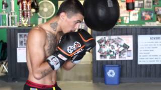 angel hands of stone martinez working at Randazzo Bros Boxing Gym SA [upl. by Hertzog741]