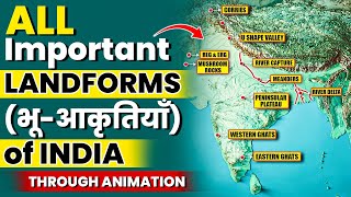 All Important Landforms of India  Smart Tricks  OnlyIAS [upl. by Bixler834]