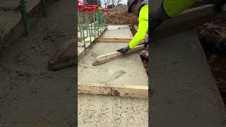 Footings for 60X120 ft salt building construction concrete satisfying viralvideo [upl. by Attiuqram136]