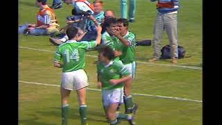 IRELAND V MALTA RTE SPORT HIGHLIGHTS  1990 WORLD CUP FOOTBALL QUALIFIER LANSDOWNE ROAD DUBLIN [upl. by Binky277]