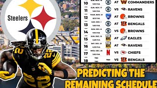 Predicting amp Previewing The Steelers Remaining Schedule [upl. by Ecinwahs]