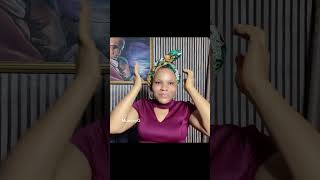 Wrap your head with ease It’s very simple and beautiful African head wrap [upl. by Wenoa]