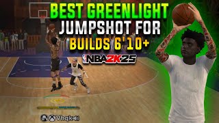 NBA 2K25 BEST  GREENLIGHT JUMPSHOT  SHOOTING TIPS  FOR BUILDS 610  GREENS CONTESTED SHOTS [upl. by Crowe]