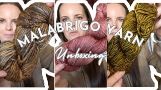 UNBOX some BEAUTIFUL Malabrigo Yarn with Me [upl. by Llerahs]