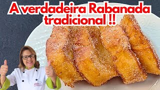 APRENDA A FAZER RABANADA TRADICIONAL RECEITA PORTUGUESA SIMPLES E DELICIOSA [upl. by Repinuj448]