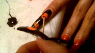 easy HALLOWEEN nail art [upl. by Sible]