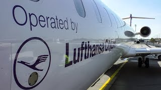 TRIP REPORT  Lufthansa CityLine Bombardier CRJ900 ECONOMY CLASS Munich to Rzeszów [upl. by Litton]