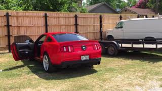 Mustang Gt long tube headers completely straight piped [upl. by Ylehsa]