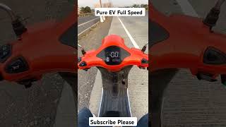 Pure ev electric scooter full speed test automobile pureev evscooter evehicle switchev [upl. by Hembree]