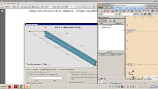 Robot Structural Analysis Verification bending with lateral torsional bucking [upl. by Tedman]