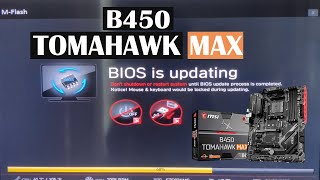 MSI Motherboard BIOS update using M Flash  B450 Tomahawk MAX Rambo Tech [upl. by Gowrie981]