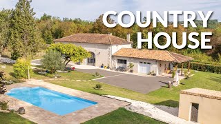 STUNNING COUNTRY HOUSE FOR SALE 15 hectares of land with swimming pool in Dordogne  A24623SCN16 [upl. by Shreve]