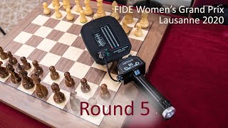 Round 5  2020 FIDE Womens Grand Prix  Lausanne [upl. by Nwahsir]