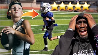 The BEST 7U Quarterback Plays On A 9U Team GRAYSON ROZELL [upl. by Nerret]