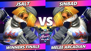 LMM Miami 2023 Winners Finals  JSalt Sheik Vs Sinbad Sheik Smash Melee  SSBM [upl. by Yeldua]