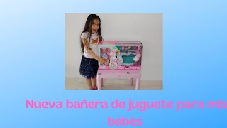 destapando mi bañera de juguete unboxing juguetes bebes [upl. by Annawyt]