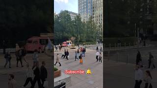 Lunch scenes at Canary wharf love travel padachari friends london lunch funny family street [upl. by Chrisoula218]