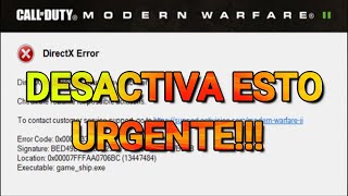 Modern Warfare 2  Error Directx  Solucion [upl. by Aima]