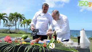 Recette de Langouste à la papaye à SaintMartin  750g [upl. by Ateuqahs318]