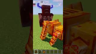 Warden vs Gold Mango Ravager in Minecraft shorts minecraft minecraftshorts minecraftmobbattle [upl. by Gravante]