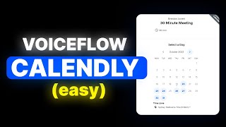 Voiceflow Calendly Integration EASY [upl. by Airdnazxela811]