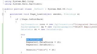 ASPNET Repeater com C [upl. by Zerelda252]