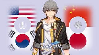 Caelus Physical Voice in 4 Different Languages Skills amp Ultimate  Honkai Star Rail Caelus [upl. by Krucik5]