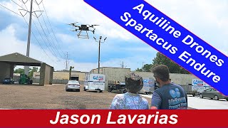 Flying the Aquiline Drones Spartacus Endure Pressure Washing Drone [upl. by Dougherty]