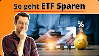 ETF Sparplan erklärt Vermögen aufbauen mit ETFSparen Rechenbeispiel  finanzennet [upl. by Eentihw]