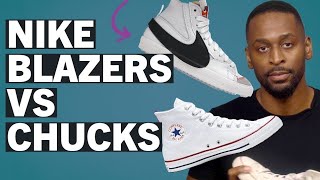 Nike Blazers Vs Converse Which Shoe Is Best For Lifting [upl. by Esaertal]