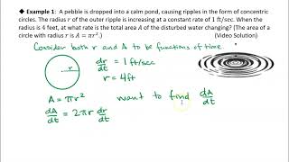 311 Related Rates Example 1 [upl. by Rexferd]