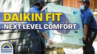 Daikin Fit Air Conditioner  Heat Pump  Sunset Heating amp Cooling [upl. by Ahsinek47]