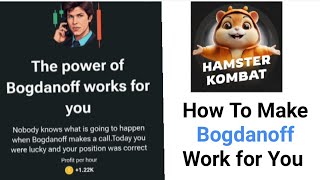 How to upgrade your hamster and let Bogdanoff Work for you [upl. by Einnahpets]