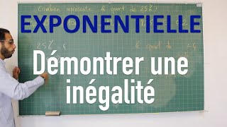 EXPONENTIELLE  Démontrer une inégalité [upl. by Leah826]