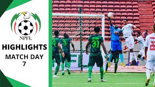 Nigeria Premier Football League  Match Day 7 Highlights  NPFL 202425 [upl. by Stonwin]