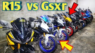 R15 vs Gsxr  used bike price in Bangladesh  used bike price in Bangladesh 2024  second hand bike [upl. by Noll522]