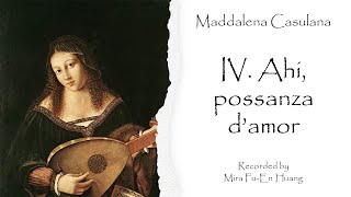 Maddalena Casulana  IV Ahi possanza damor [upl. by Chud]