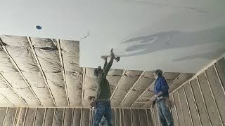 Behind the Scenes Our Drywall Installers Method At Westhampton Ma Part 15 drywall [upl. by Gapin]