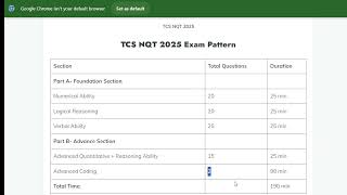 TCS NQT 2025 [upl. by Haret]