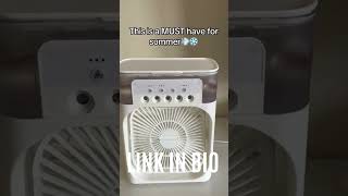 Portable air conditioning fan mini evaporative air cooler with 7 color LED lights [upl. by Farah]