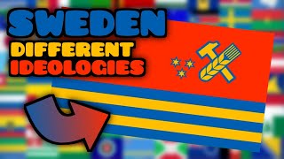 Sweden Flag Animation but its in Different Ideologies 🇸🇪 With Names [upl. by Spencer816]